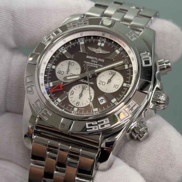Breitling Chronomat GMT AB0410 47mm Brown Dial Stainless Steel - 4