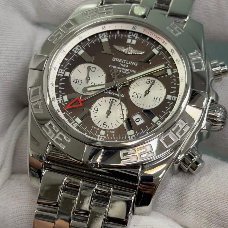 Breitling Chronomat GMT AB0410 47mm Brown Dial Stainless Steel - 5