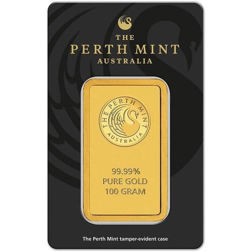 100 gram Gold Bar - The Perth Mint - 99.99 Fine in Sealed Assay (1 of 4)