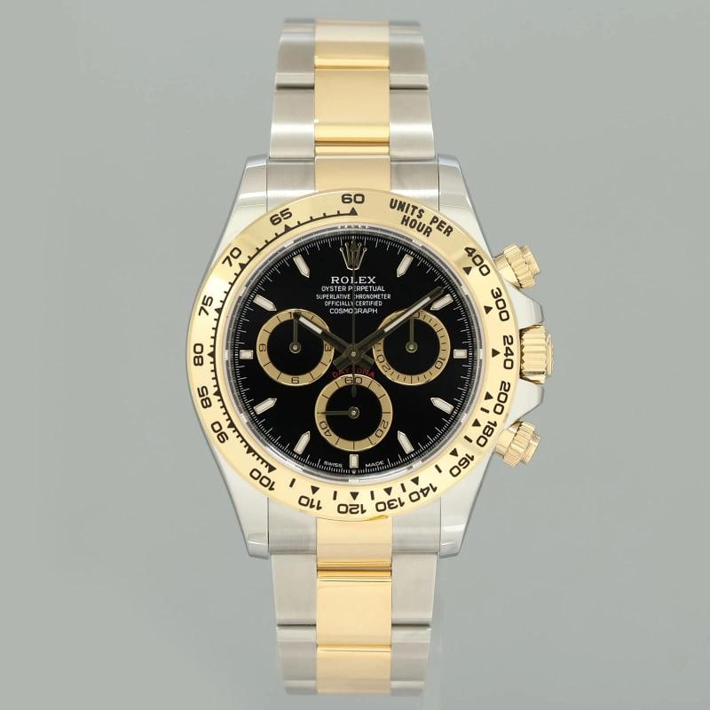 2026 NEW PAPERS Rolex Daytona 126503 Black Chronograph Two Tone Gold Steel Watch - 2