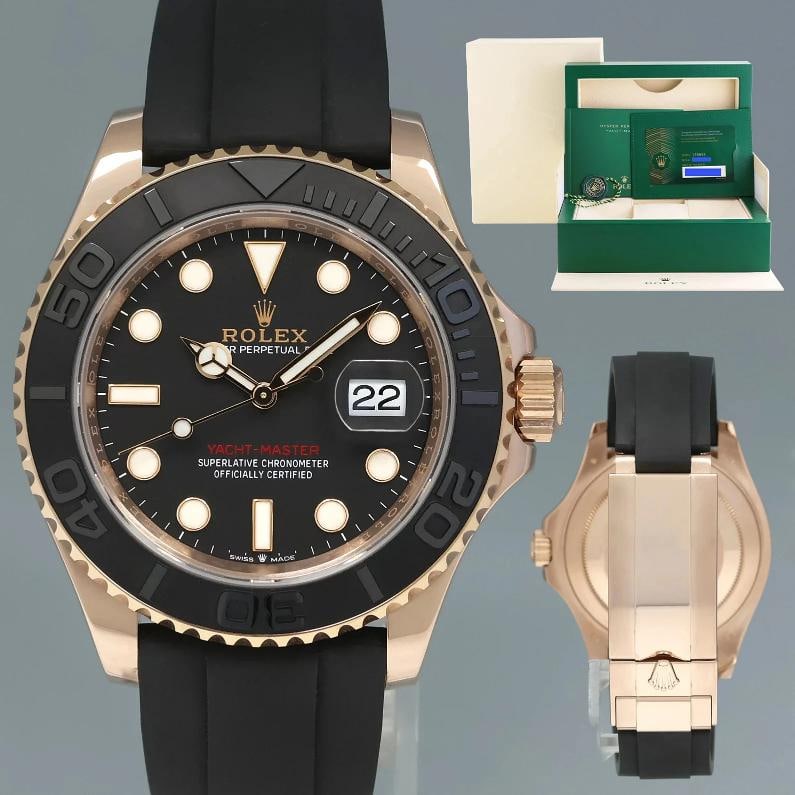 NEW 2021 PAPERS Rolex Yacht-Master 126655 Everose Gold 40mm Oysterflex Watch Box: Condition: Pre-owned - Excellent,Brand: Rolex,Department: Unisex Adults,Type: Wristwatch,Model: Yacht-Master,Reference Number: 126655,With Original Box/Packaging: Yes,With Papers: