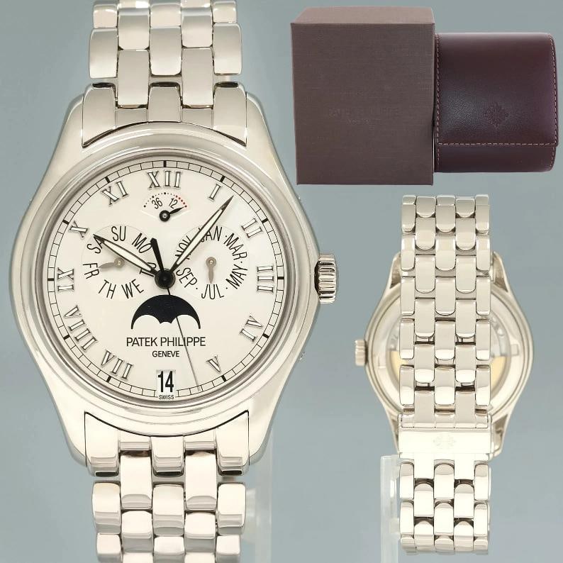 MINT Patek Philippe 5036G White Gold 37mm Annual Calendar Moon Phase Watch Box (1 of 7)