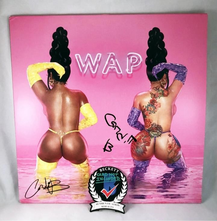 Cardi B Signed Vinyl LP Album WAP Beckett BAS COA: Condition: New: A brand-new, unused, unopened, undamaged item (including handmade items). ,Country of Origin: United States,Modified Item: No,Original/Reproduction: Original