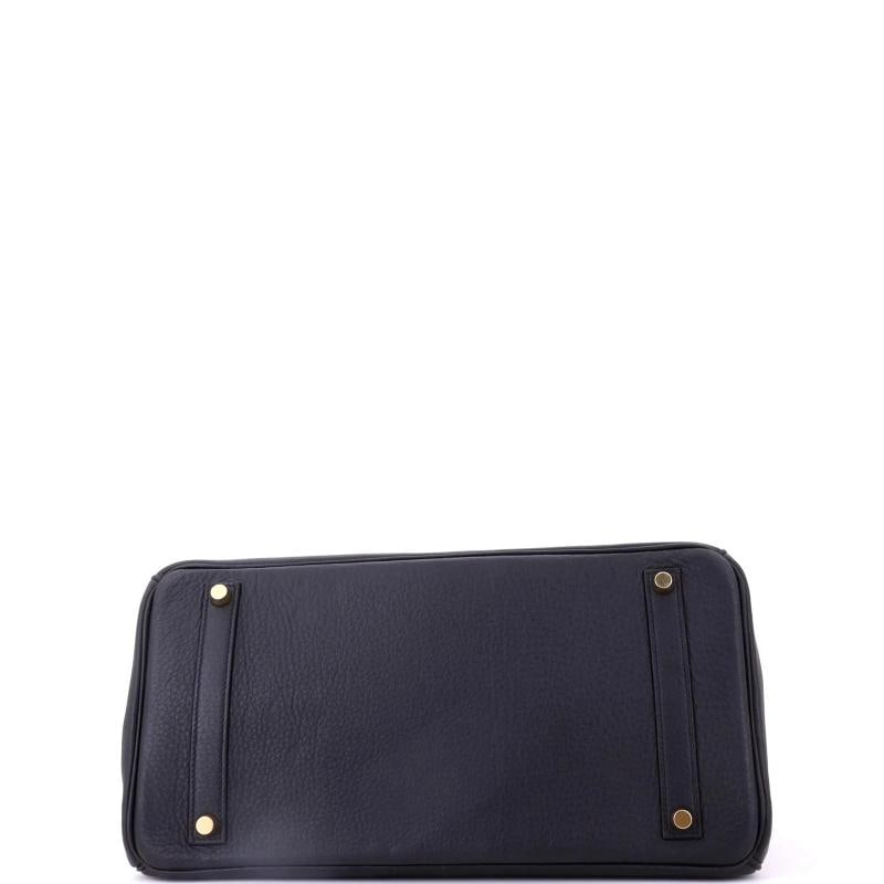 Hermes Birkin Handbag Black Togo with Gold Hardware 35 - 4