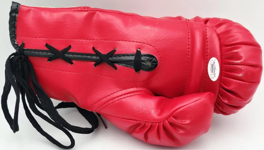 Muhammad Ali Autographed Red Everlast Boxing Glove RH PSA/DNA - 4