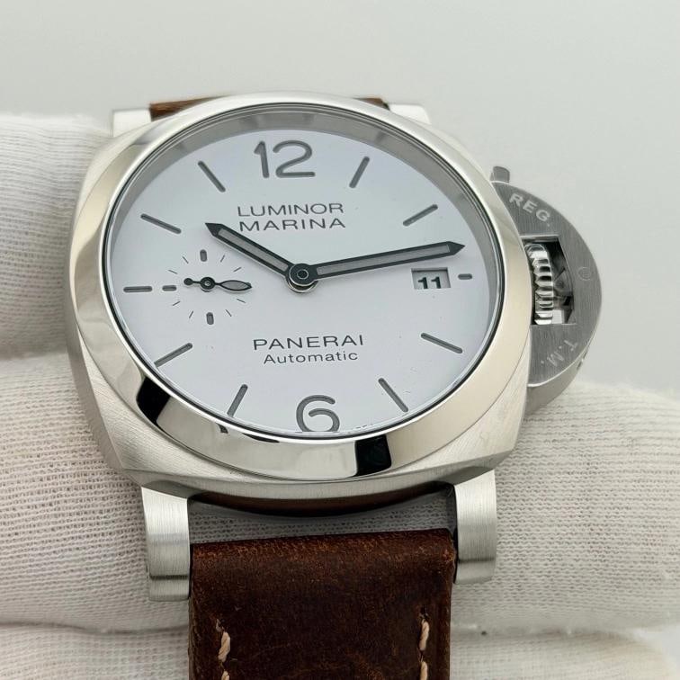 Panerai Luminor Marina Quaranta PAM01271 PAM 1271 White Dial Steel Box Paper - 4