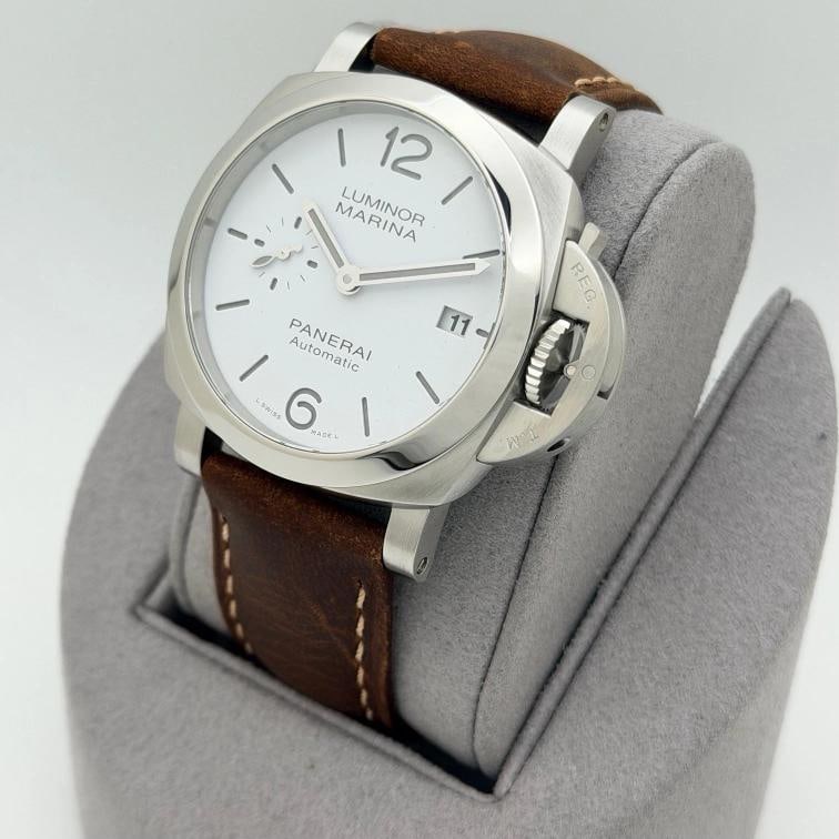 Panerai Luminor Marina Quaranta PAM01271 PAM 1271 White Dial Steel Box Paper - 9