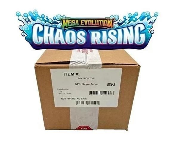 Pokemon TCG ME04 CHAOS RISING SLEEVED BOOSTER CASE 144 ct Sealed: Condition: New/Factory Sealed: A brand-new, unused, unopened, undamaged item (including handmade items).. ,Card Size: Standard,Autographed: No,Set: Chaos Rising,Configuration: Box,Number of Boxes: 1,Y