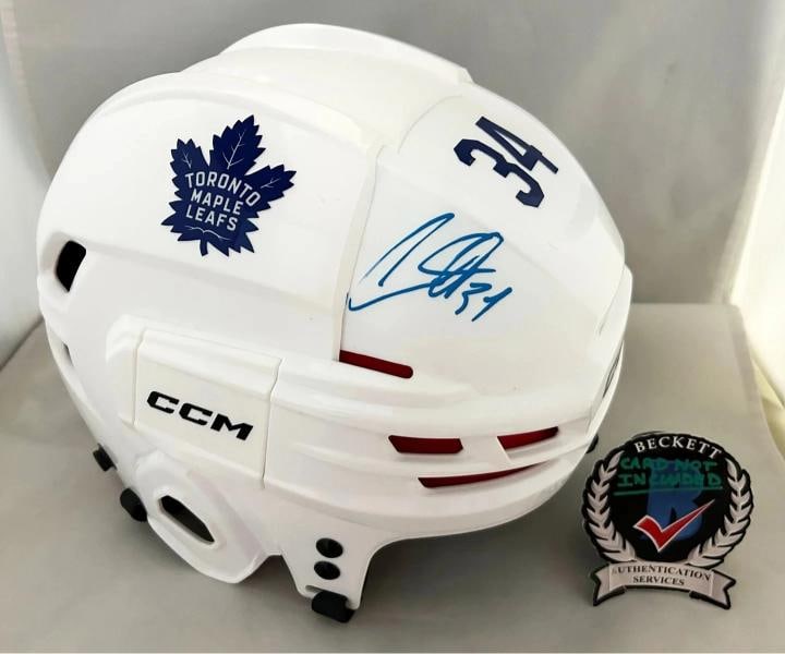 Auston Matthews Signed Full Size Helmet Toronto Maple Leafs Beckett BAS COA: Condition: New: A brand-new, unused, unopened, undamaged item (including handmade items). ,Country of Origin: United States,Modified Item: No,Original/Reproduction: Original