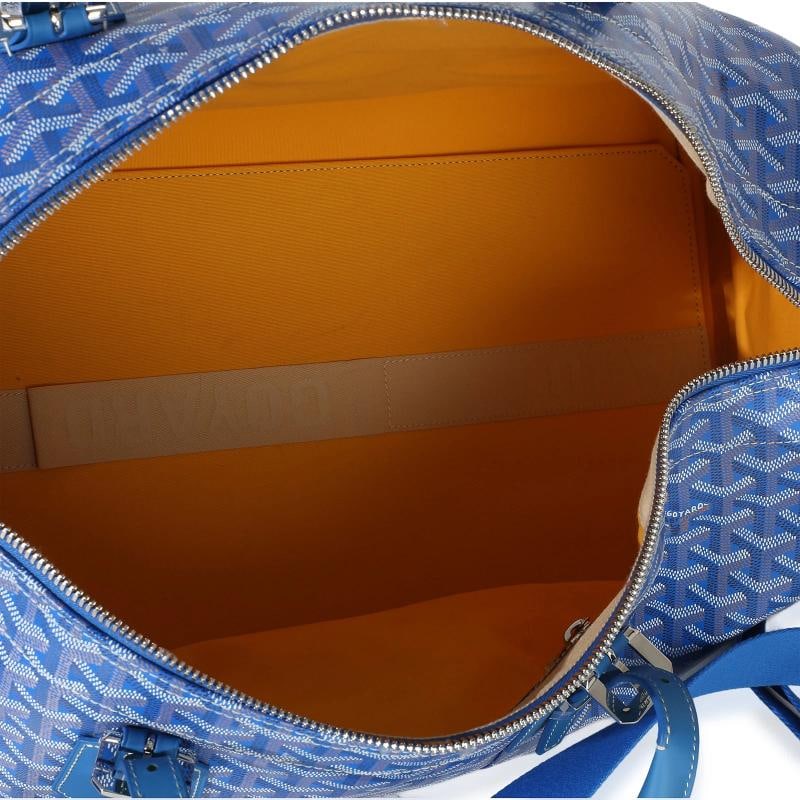 Goyard Blue Goyardine Canvas CroisiÃƒÂ¨re Boston 50 - 5