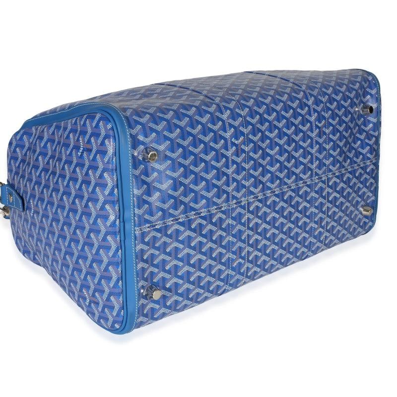 Goyard Blue Goyardine Canvas CroisiÃƒÂ¨re Boston 50 - 7