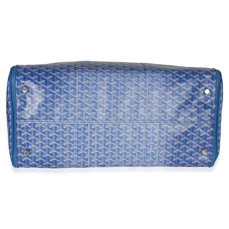 Goyard Blue Goyardine Canvas CroisiÃƒÂ¨re Boston 50 - 8