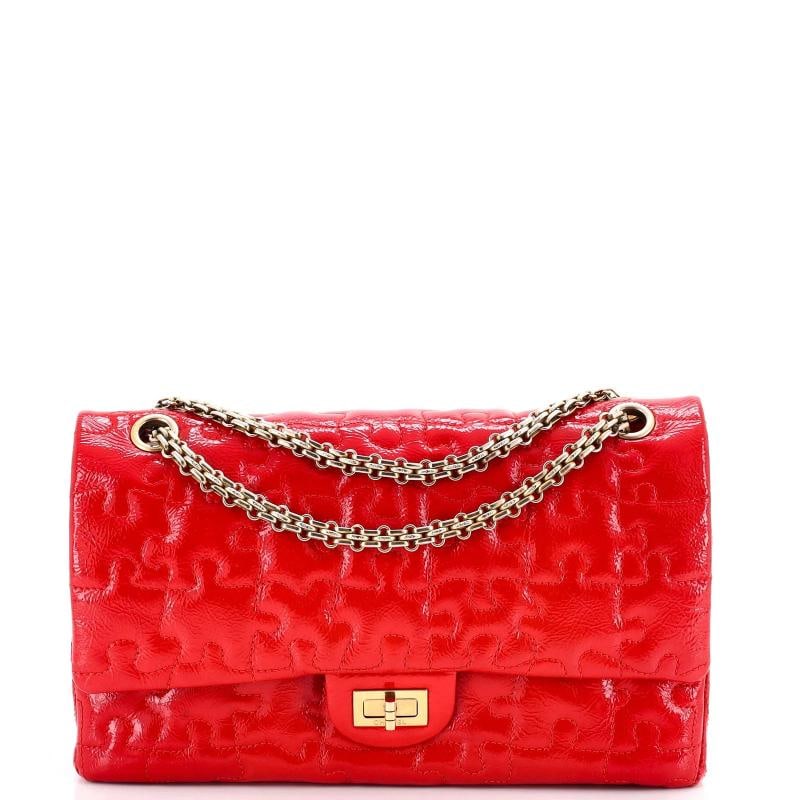 Chanel Puzzle Reissue 2.55 Flap Bag Quilted Patent 226 (1 of 6)