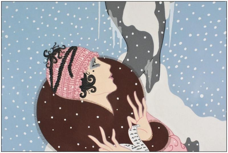 Erte Original Color Serigraph The End of Romance Fashion Signed Framed Artwork - 4
