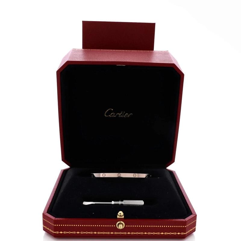 Cartier Love Bracelet 18K White Gold Small - 2