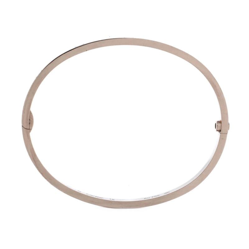 Cartier Love Bracelet 18K White Gold Small - 3