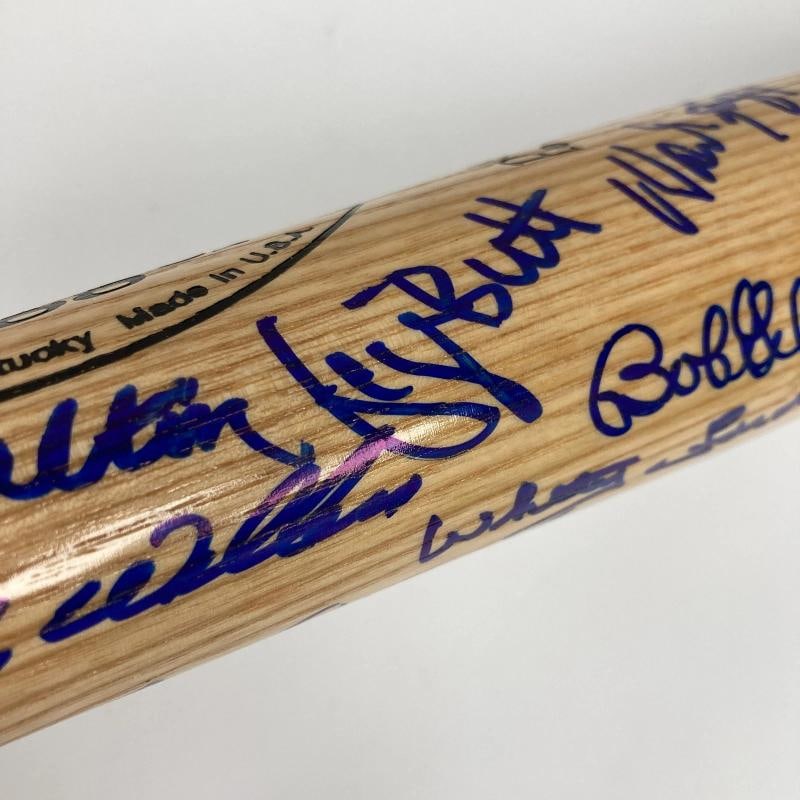 2012 Hall Of Fame Induction Multi Signed Baseball Bat 42 Sigs Sandy Koufax PSA - 12