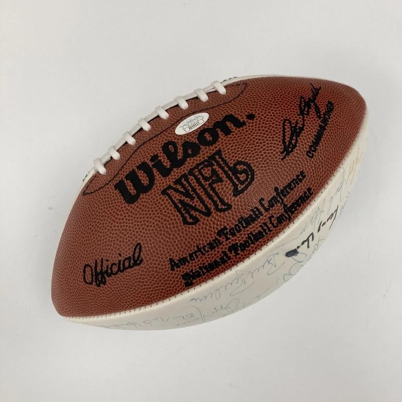 1989 HOF Induction Signed Football 45 Sigs Johnny Unitas Bart Starr Landry JSA - 11