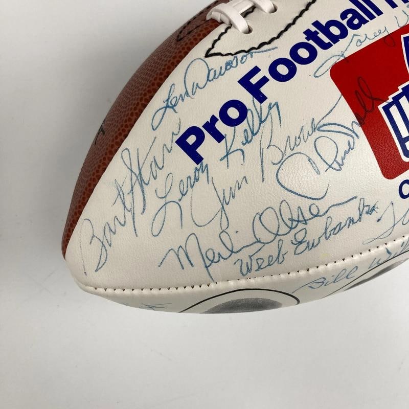 1989 HOF Induction Signed Football 45 Sigs Johnny Unitas Bart Starr Landry JSA - 8