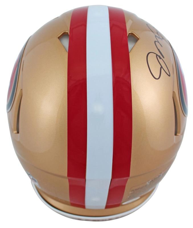 49ers Joe Montana Authentic Signed Full Size Speed Proline Helmet JSA Witness - 2