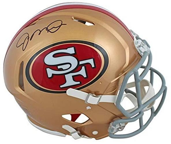 49ers Joe Montana Authentic Signed Full Size Speed Proline Helmet JSA Witness - 4