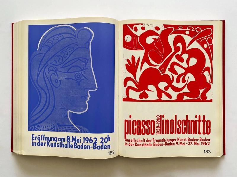 "PICASSO'S POSTERS" RARE 1971 1ST ED LITHO PRINT XL LANDMARK VOLUME HC ART BOOK - 12