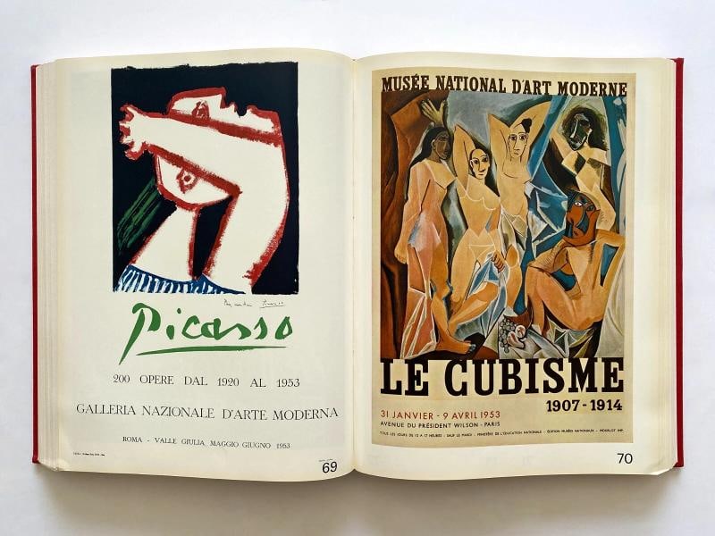 "PICASSO'S POSTERS" RARE 1971 1ST ED LITHO PRINT XL LANDMARK VOLUME HC ART BOOK - 8