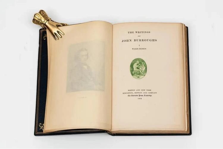 1904 The Writings of John Burroughs Fine Leather Signed Autograph edition - 5