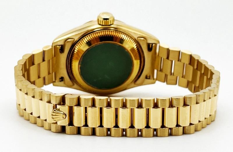 Rolex Ladies President Datejust 69178 Diamond String Dial 18K Yellow Gold - 5