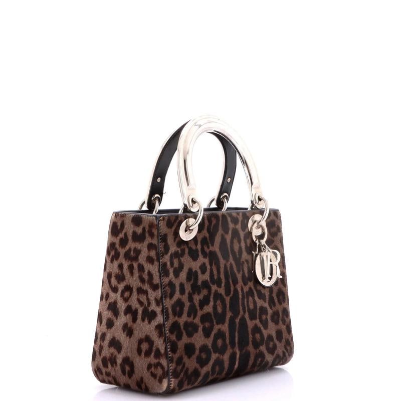 Christian Dior Lady Dior Bag Pony Hair with Leather Medium - 2
