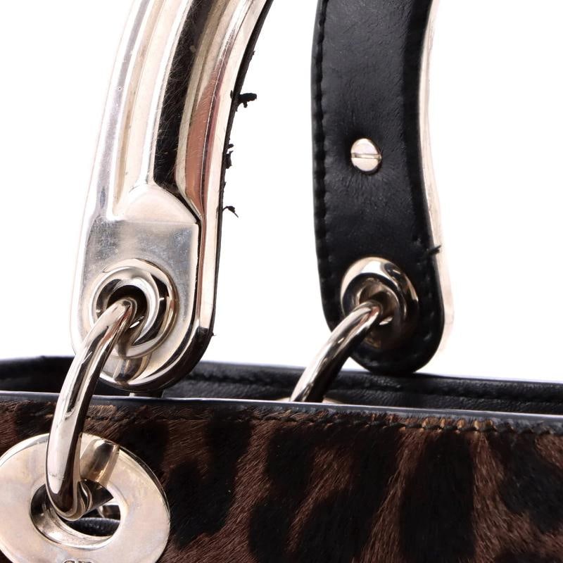 Christian Dior Lady Dior Bag Pony Hair with Leather Medium - 6