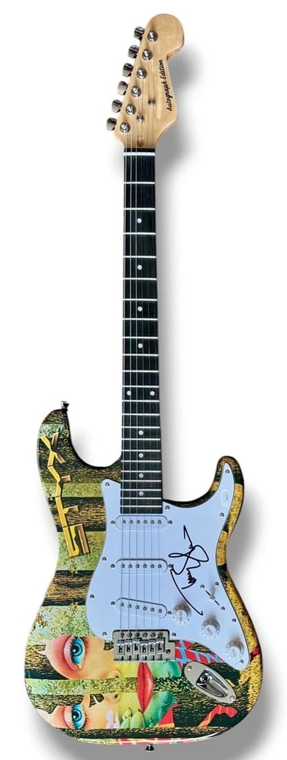 Tommy Shaw Signed Guitar Custom Graphics JSA COA Styx The Grand Illusion - 3