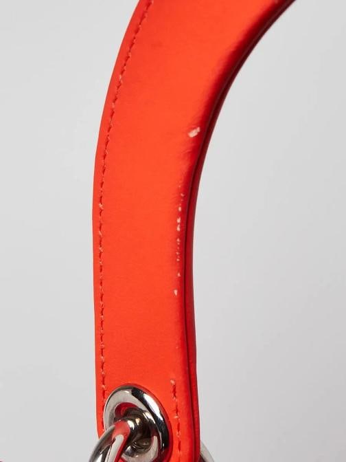 Christian Dior Orange Matte Cannage Quilted Calfskin Leather Medium Lady Dior... - 9