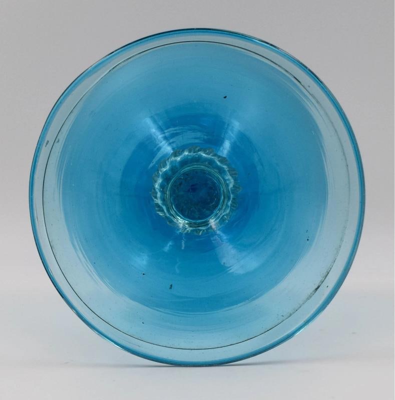 Antique Venini - Veronese Hand-Blown Turquoise Vase, Circa 1920 - 5