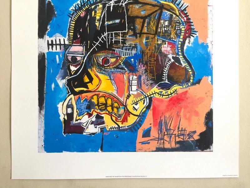 JEAN MICHEL BASQUIAT ICONIC FINE ART LITHOGRAPH POP ART PRINT SKULL 1981 - 5
