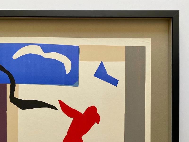 HENRI MATISSE RARE 1961 MOURLOT LITHOGRAPH PRINT FRAMED POSTER "LE DANSEUR" 1937 - 10