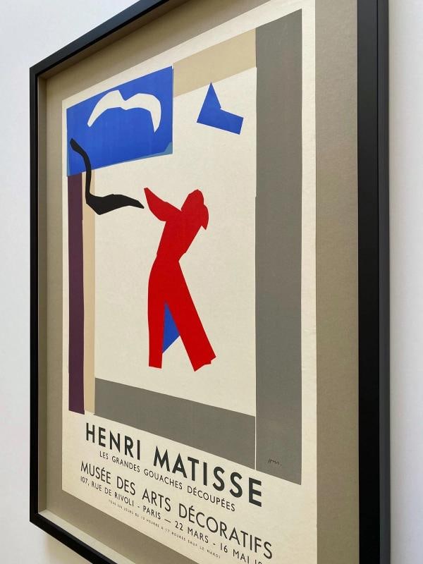 HENRI MATISSE RARE 1961 MOURLOT LITHOGRAPH PRINT FRAMED POSTER "LE DANSEUR" 1937 - 12