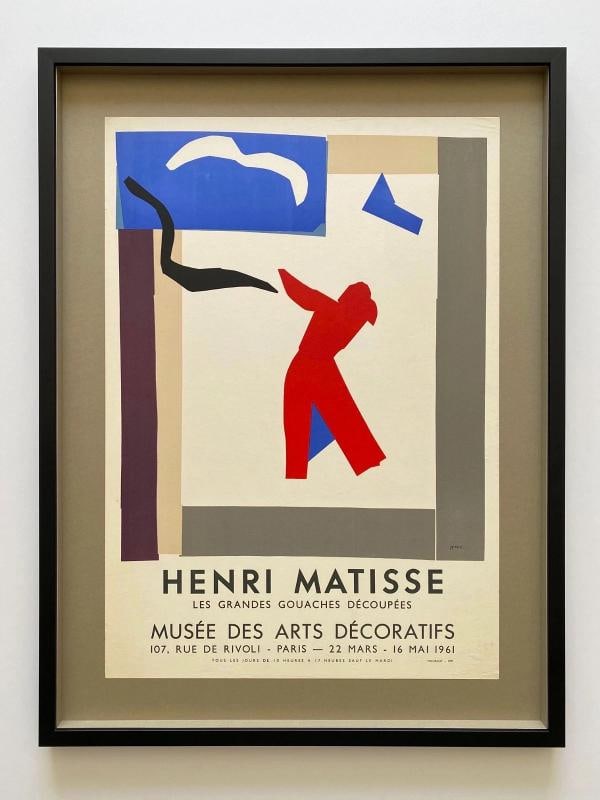 HENRI MATISSE RARE 1961 MOURLOT LITHOGRAPH PRINT FRAMED POSTER "LE DANSEUR" 1937: Condition: Used,Artist: Henri Matisse,Unit of Sale: Single-Piece Work,Size: Medium (up to 36in.),Signed: No,Color: Multicolor,Title: " Le Danseur",Material: Paper,Original/Licensed Reprint: