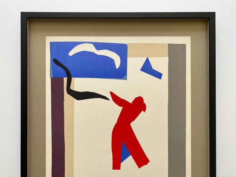 HENRI MATISSE RARE 1961 MOURLOT LITHOGRAPH PRINT FRAMED POSTER "LE DANSEUR" 1937 - 2
