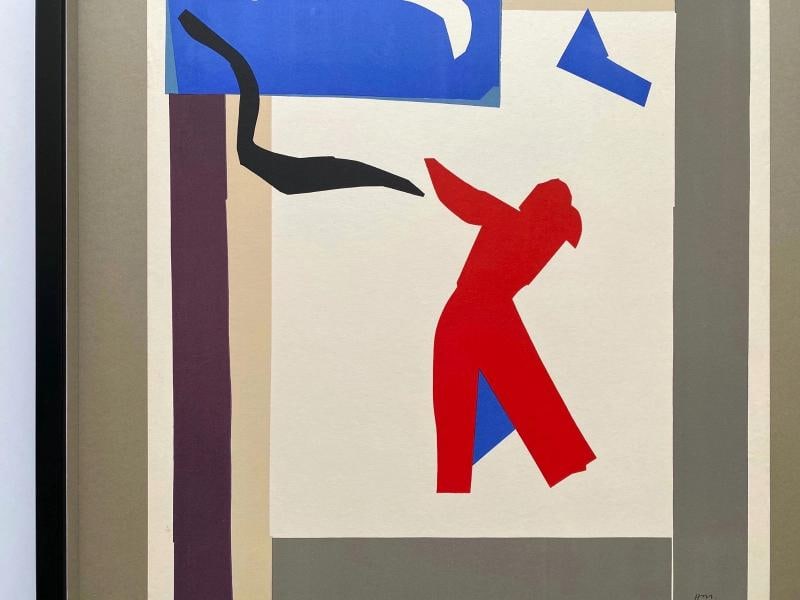 HENRI MATISSE RARE 1961 MOURLOT LITHOGRAPH PRINT FRAMED POSTER "LE DANSEUR" 1937 - 7