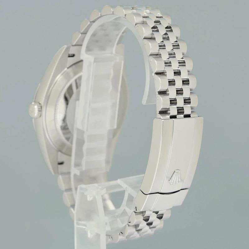 PAPERS MINT Rolex DateJust 41 Steel 126300 White Roman Jubilee Band 41mm Watch - 4
