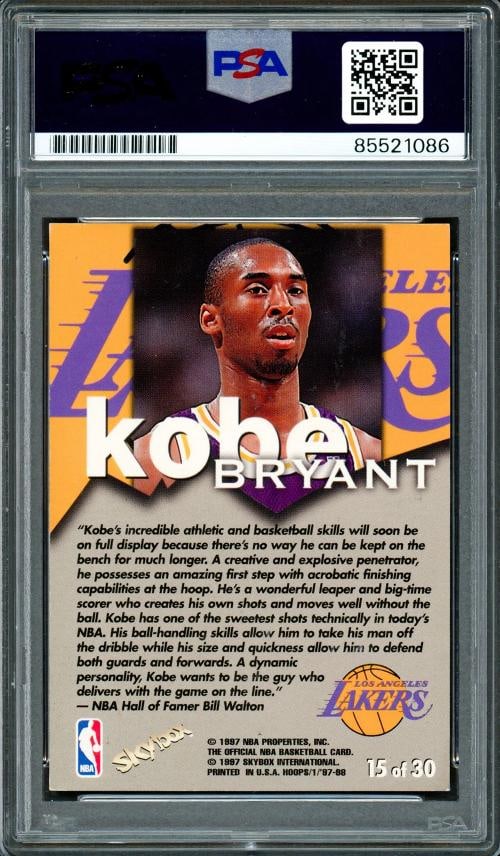 Kobe Bryant Signed 1997-98 Hoops "Talkin' Hoops" RC #15 Lakers PSA/DNA #85521086 - 2