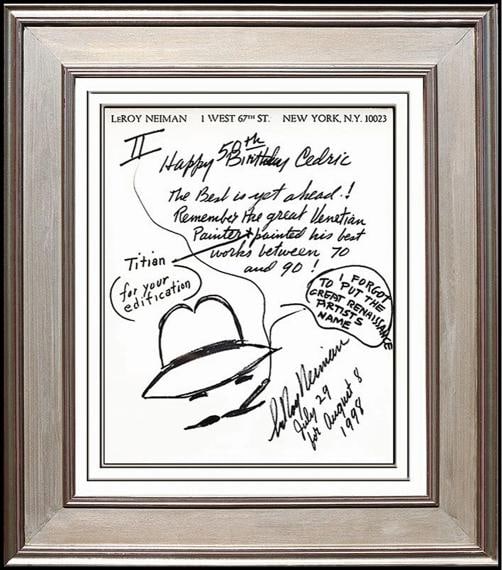LeRoy NEIMAN Original Signed Self Portrait Drawing Artwork Framed Painting: Original/Reproduction: Original,Signed?: Signed,Material: Ink,Subject: Figures & Portraits,Style: Impressionism,Size Type/Largest Dimension: Medium (Up to 30in.),Date of Creation: 1990-1999,Region of 