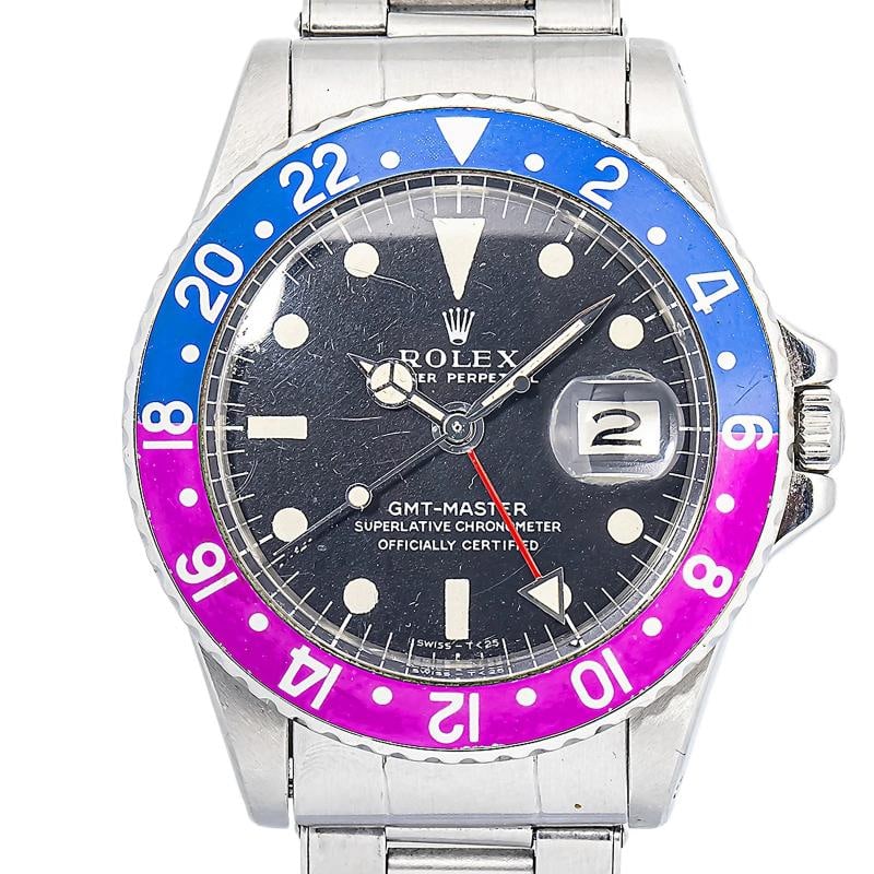 Rolex GMT Master 1675 Rare Fuchsia 1.9 Million Papers Complete Matte Watch 40mm - 2