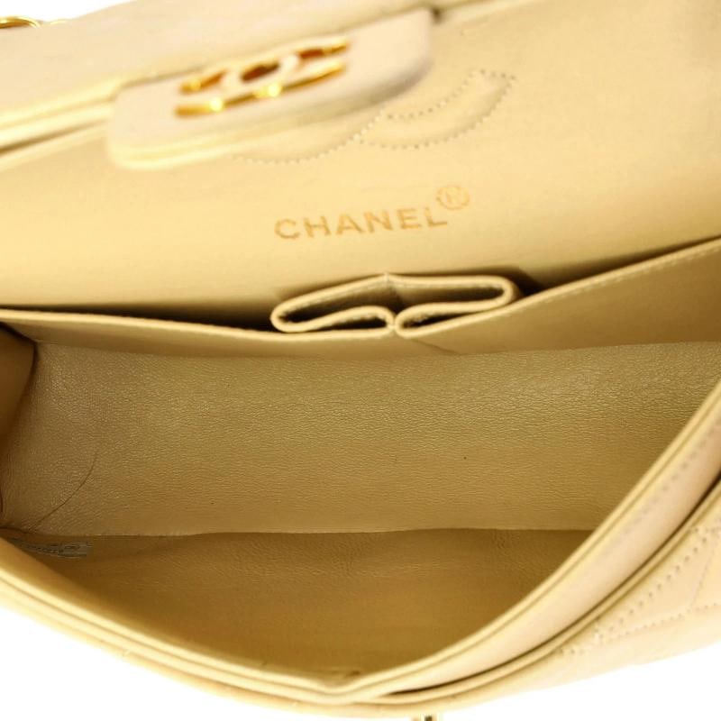 Chanel Vintage Classic Double Flap Bag Quilted Lambskin Small - 5