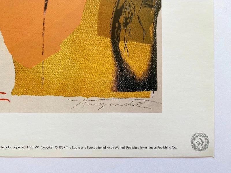 ANDY WARHOL ESTATE RARE 1989 COLLECTOR'S LITHOGRAPH PRINT " MICK JAGGER " 1975 - 10