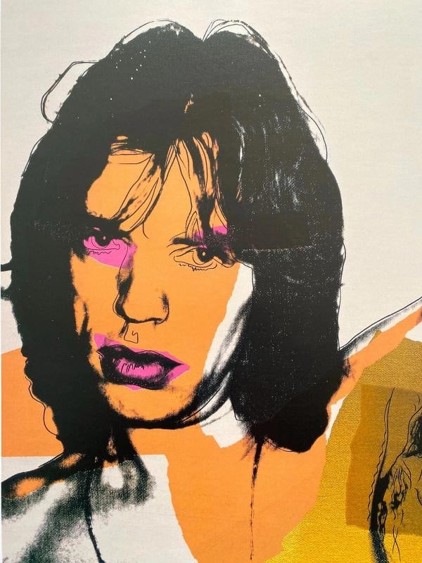 ANDY WARHOL ESTATE RARE 1989 COLLECTOR'S LITHOGRAPH PRINT " MICK JAGGER " 1975 - 3
