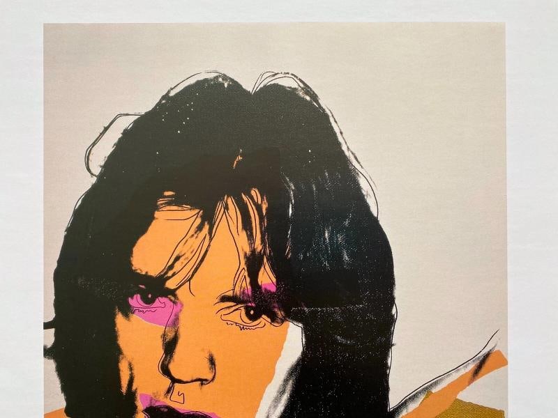 ANDY WARHOL ESTATE RARE 1989 COLLECTOR'S LITHOGRAPH PRINT " MICK JAGGER " 1975 - 4