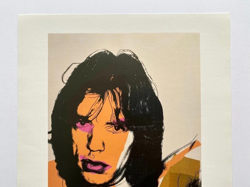ANDY WARHOL ESTATE RARE 1989 COLLECTOR'S LITHOGRAPH PRINT " MICK JAGGER " 1975 - 7