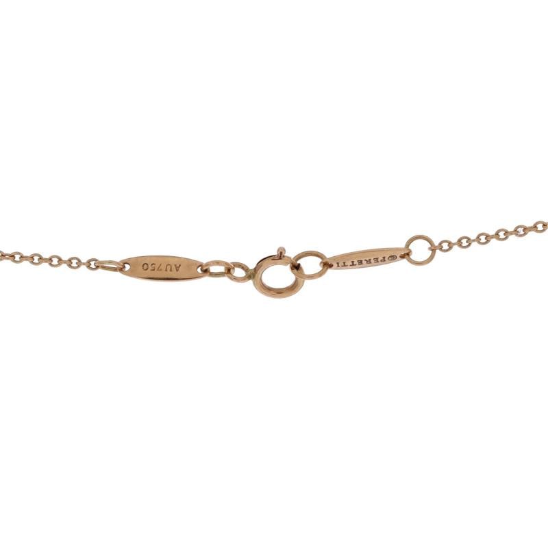 Tiffany & Co. Elsa Peretti Open Heart Pendant Necklace 18K Rose Gold 16mm - 3